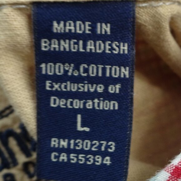 Wrangler Hero Red Bdn S/S Shirt Size Large - Picture 4 of 5